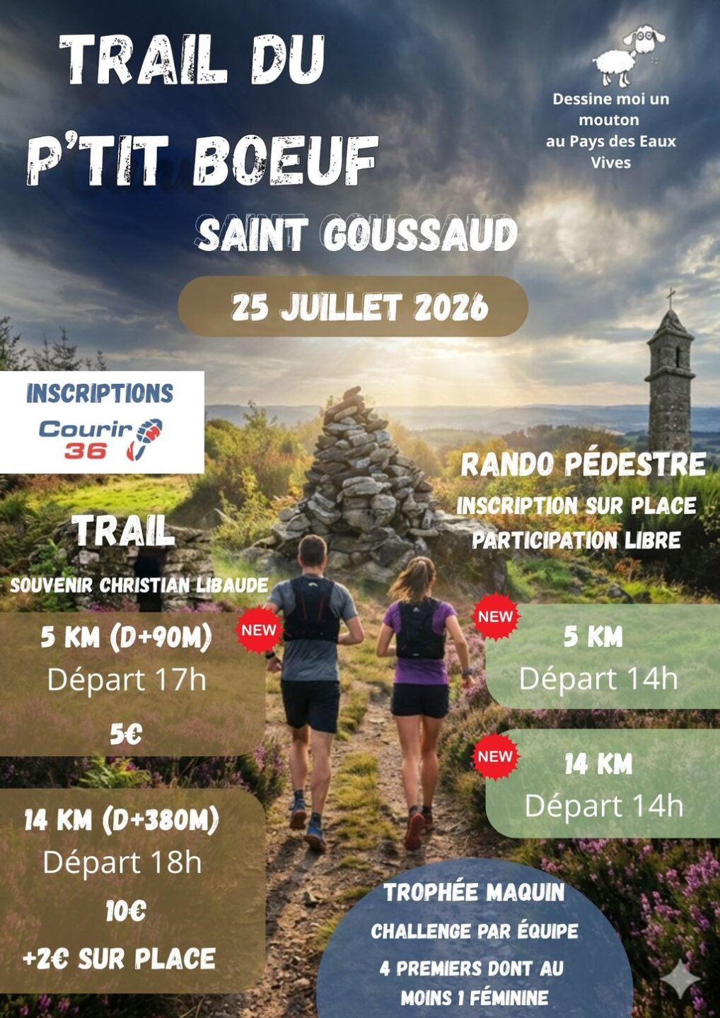 Trail du P'tit Boeuf Saint-Goussaud 2026-07-25