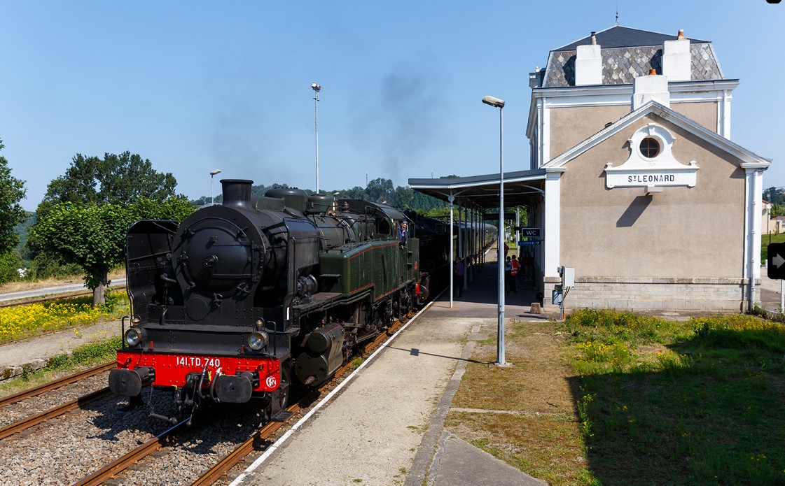Train touristique à vapeur De Saint-Léonard de Noblat à Eymoutiers La Gare SNCF Saint-Léonard-de-Noblat 2026-08-12