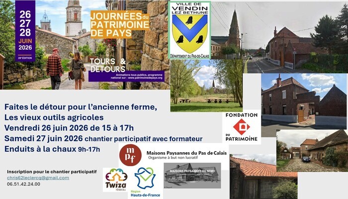 Un détour au sein d’une ancienne ferme labellisée Fondation du Patrimoine à Vendin-les-Béthune dans le Pas-de-Calais, ancienne ferme, Vendin-lès-Béthune