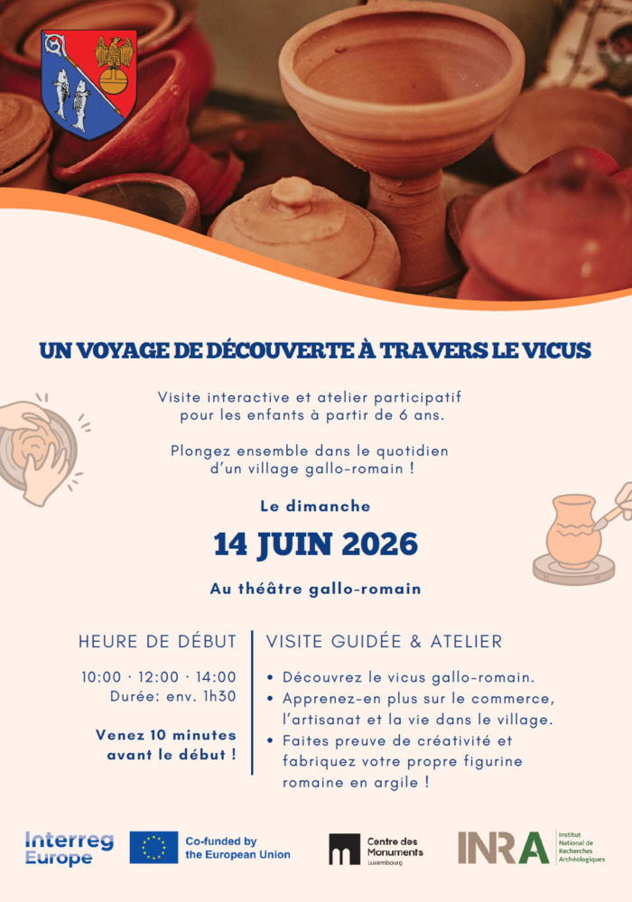 UN VOYAGE DE DÉCOUVERTE À TRAVERS LE VICUS Théâtre gallo-romain de Dalheim Filsdorf