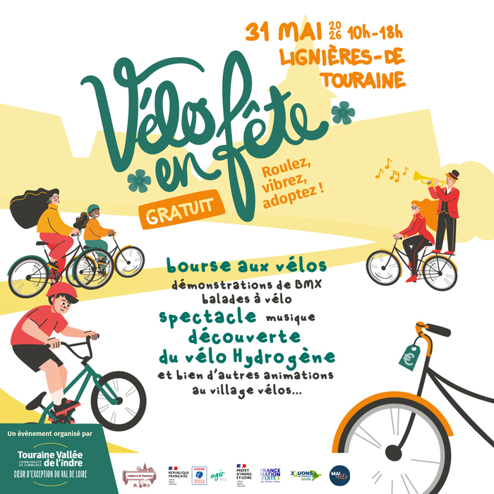 Vélo en fête à Lignières-de-Touraine, Place adolphe Langlois, Lignières-de-Touraine