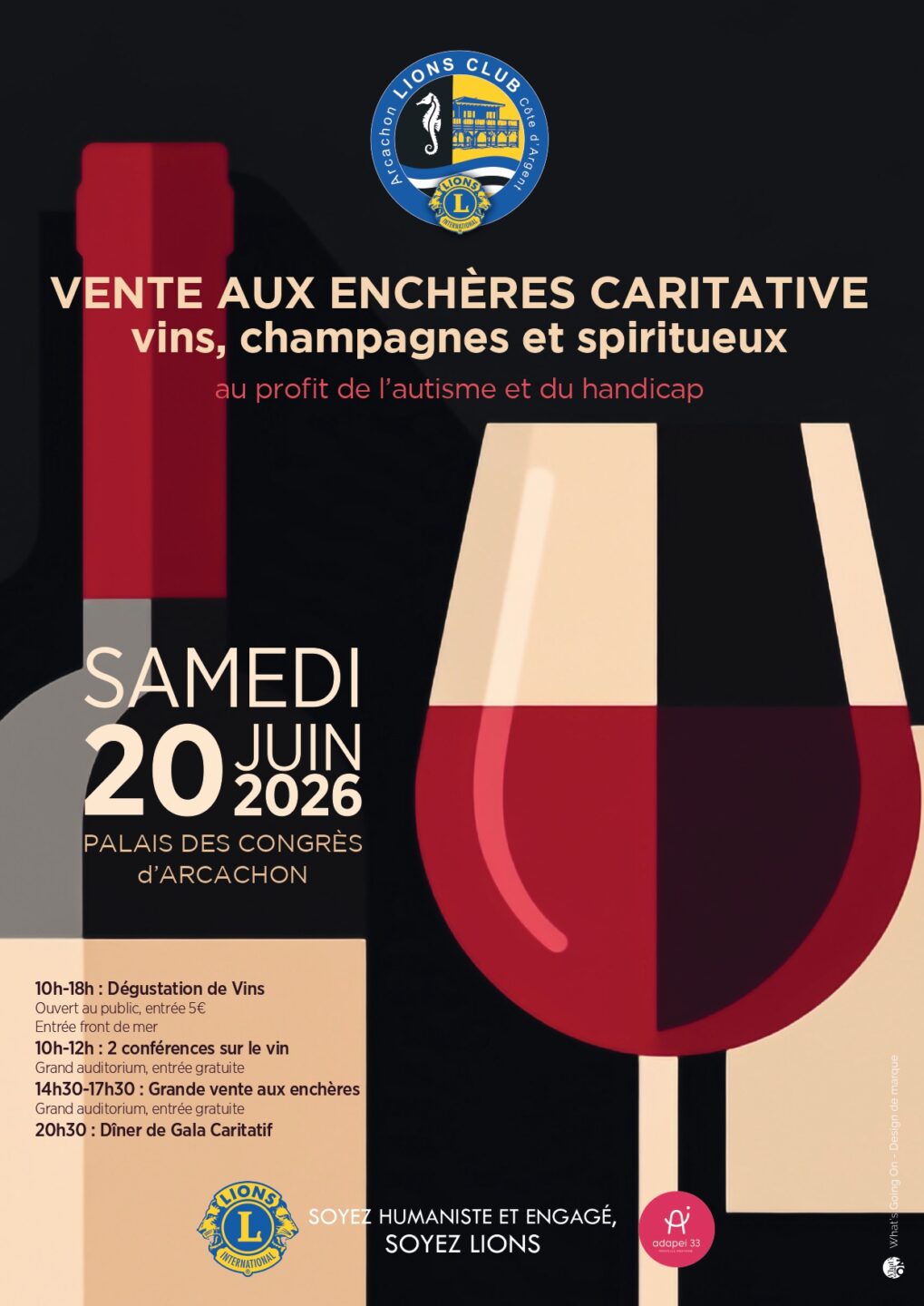Vente aux enchères caritatives vins