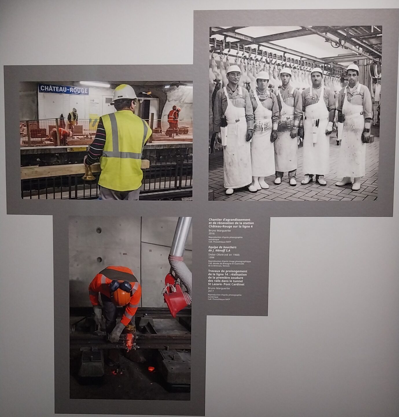 Vêtement de travail présenté dans l’exposition