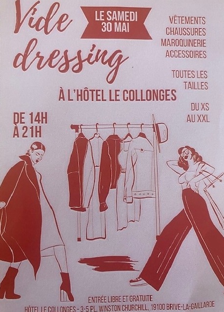 Vide dressing à l’Hôtel Le Collonges Brive-la-Gaillarde