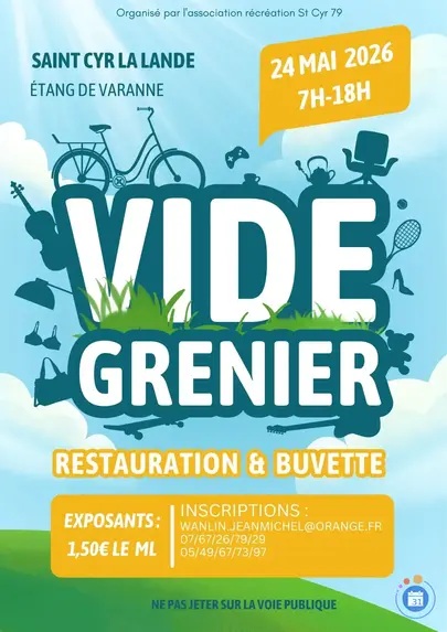Vide Grenier à Saint Cyr la Lande À l’étang Saint-Cyr-la-Lande