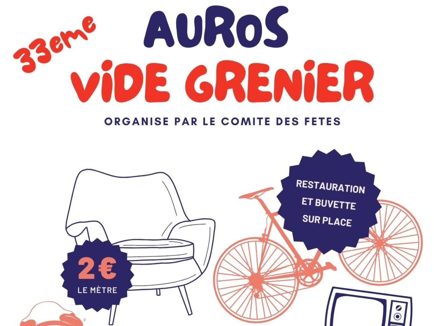 Vide-grenier Rue du foirail Auros