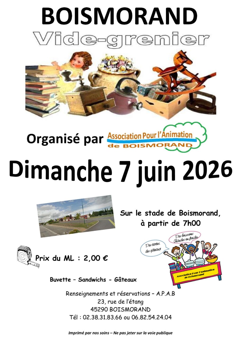 Vide-Grenier Rue de la Mairie Boismorand 2026-06-07