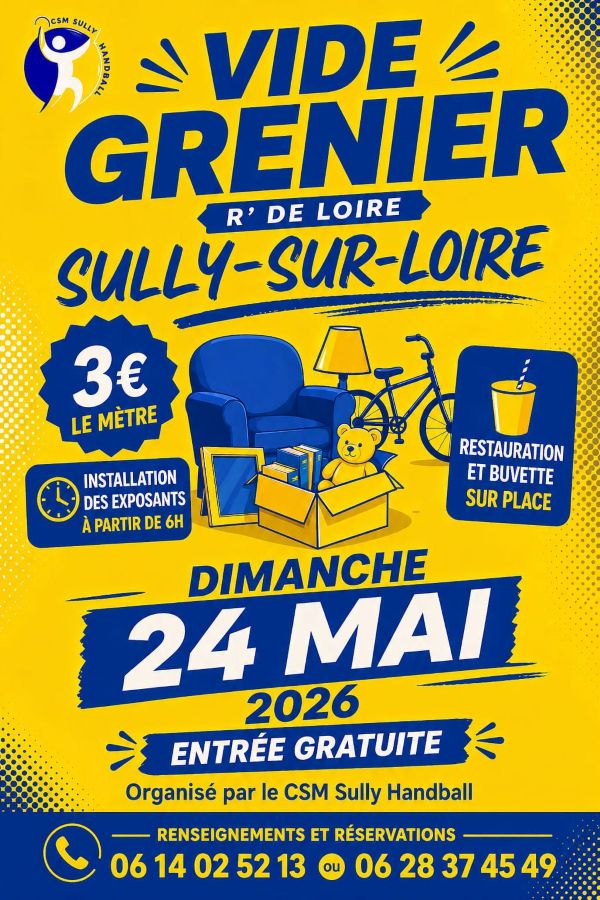 Vide Grenier du CSM Sully Handball Sully-sur-Loire