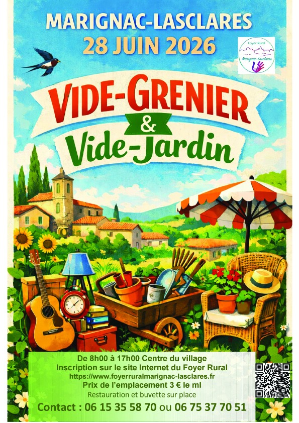 VIDE GRENIER VIDE GRENIER Marignac-Lasclares 2026-06-28
