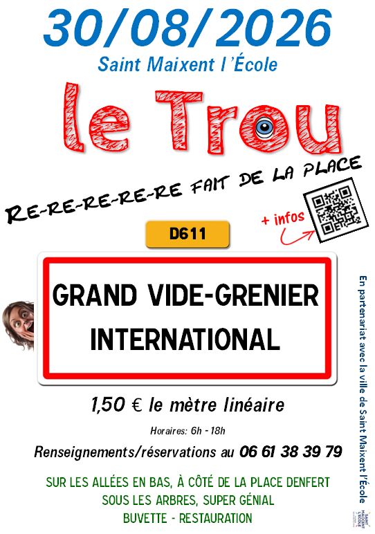 Vide-grenier Les Allées vertes Saint-Maixent-l'École 2026-08-30