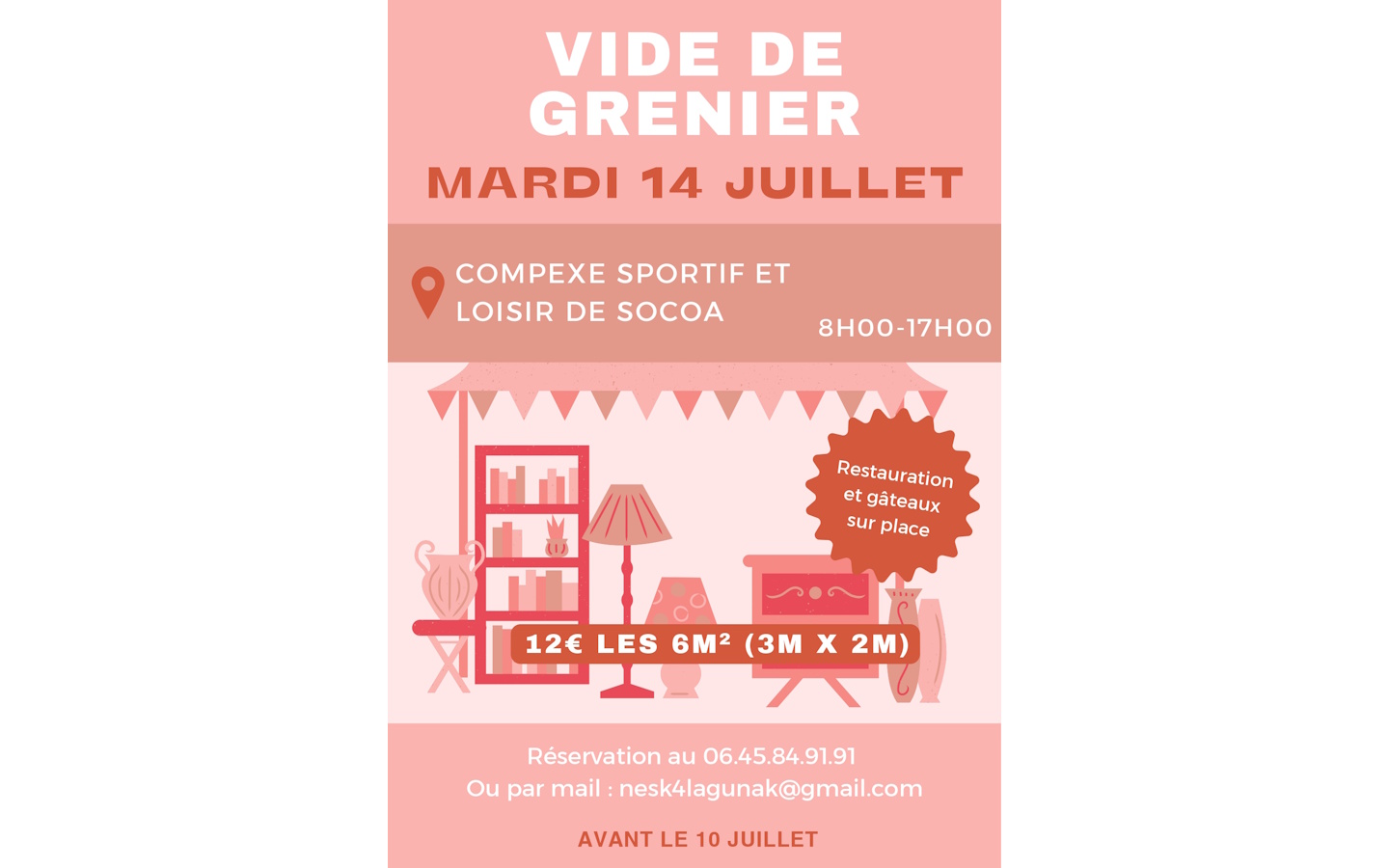 Vide grenier Complexe Sportif de Socoa Urrugne 2026-07-14