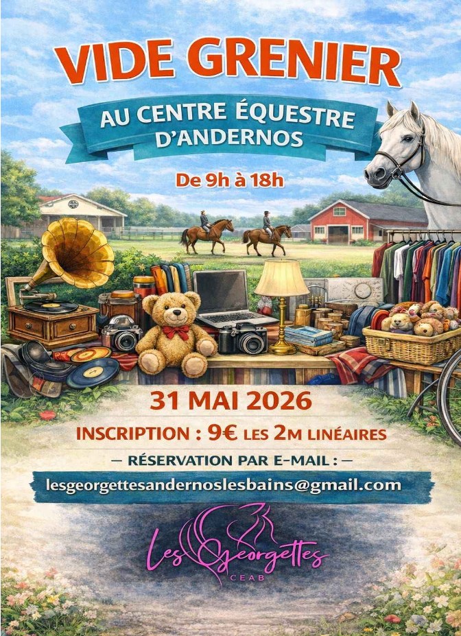 Vide-greniers au Centre équestre 1 Chemin René Bonat Andernos-les-Bains 2026-05-31