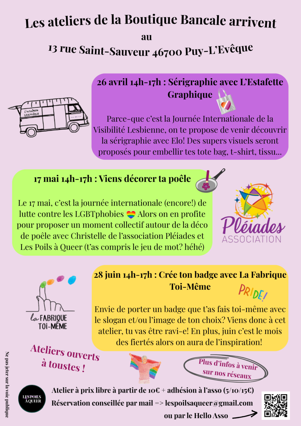Viens décorer ta poêle à la Boutique Bancale  Puy-l&rsquo;Évêque