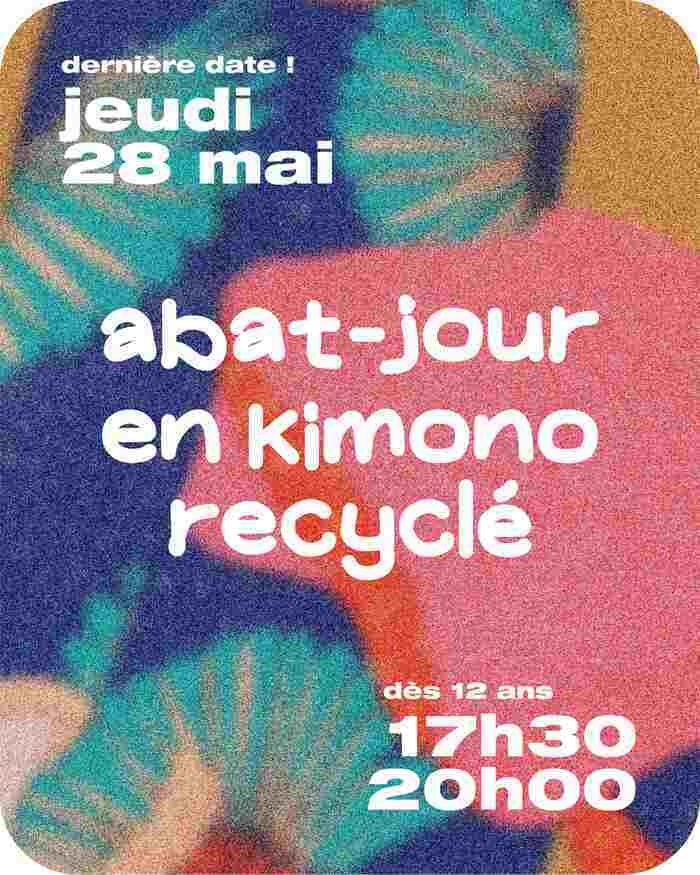 Viens faire un abat jour en kimono recyclé ! Maison Marbeuf Rennes