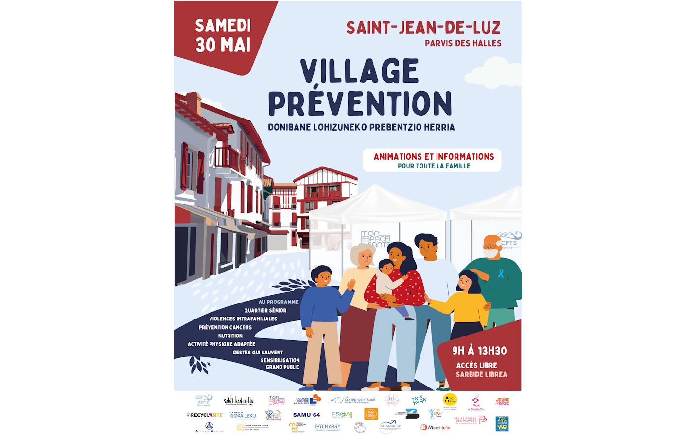 Village Prévention Parvis des Halles Saint-Jean-de-Luz