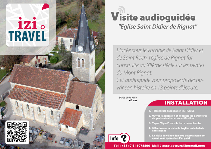 Visite audioguidée de l’église de Rignat, Mairie-école de Rignat, Bohas-Meyriat-Rignat