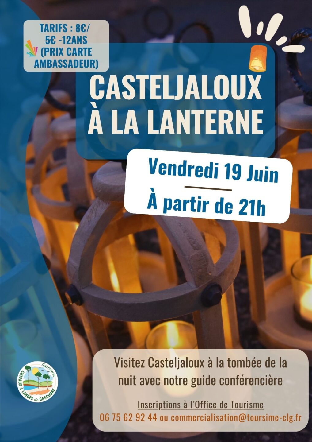 Visite de Casteljaloux à la lanterne  Casteljaloux 2026-06-19