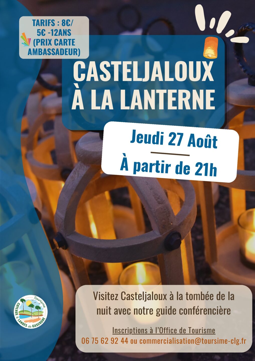 Visite de Casteljaloux à la lanterne Casteljaloux 2026-08-27