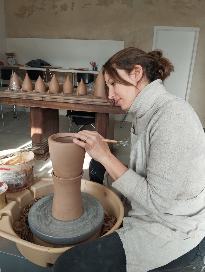 Visite de l’atelier et démonstration, Terre d’Aur, Saint-Rémy