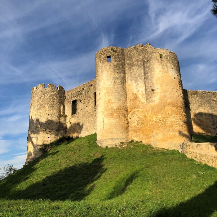 Visite d'un authentique château médiéval Château de Benauge Porte-de-Benauge