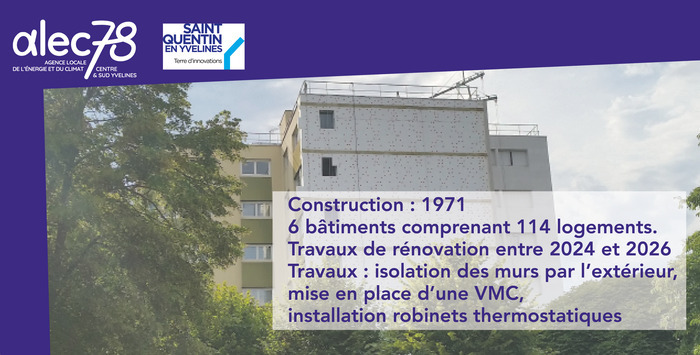 Visite d’une copropriété rénovée, ALEC 78, Montigny-le-Bretonneux