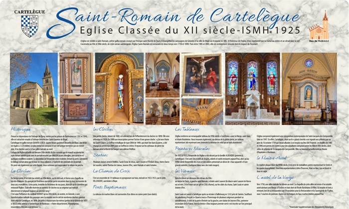 Visite guidée de l'église Saint-Romain Église Saint-Romain Cartelègue
