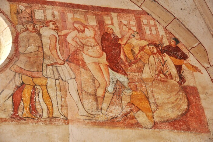 Visite guidée des peintures murales de l’église de Vault de Lugny, Eglise de Vault de Lugny, Vault-de-Lugny