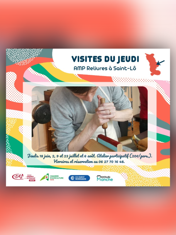 Visites du jeudi > AMP Reliures 14 Rue de Villedieu Saint-Lô 2026-07-09