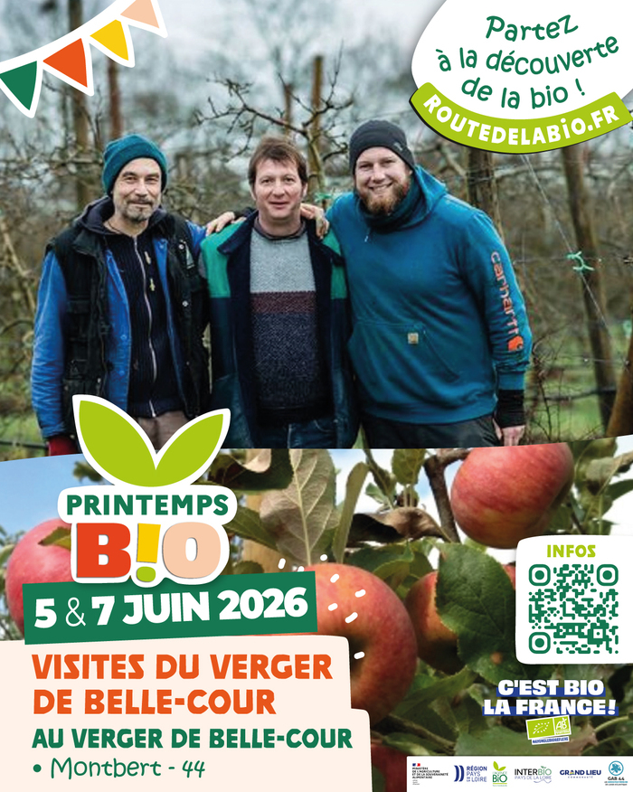 Visites du verger de Belle-Cour – 5 et 7 juin, Au Verger de Belle-Cour, Montbert