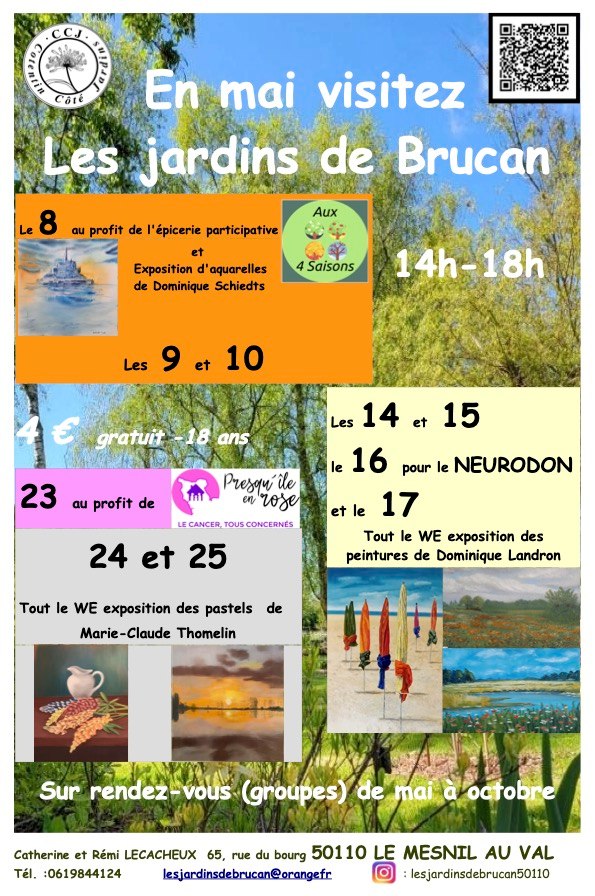 Visitez Les jardins de Brucan Le Mesnil-au-Val