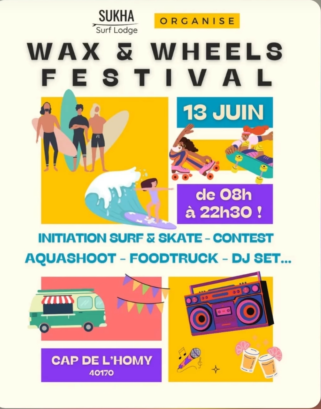 Wax & Wheels festival Cap de l’Homy Lit-et-Mixe
