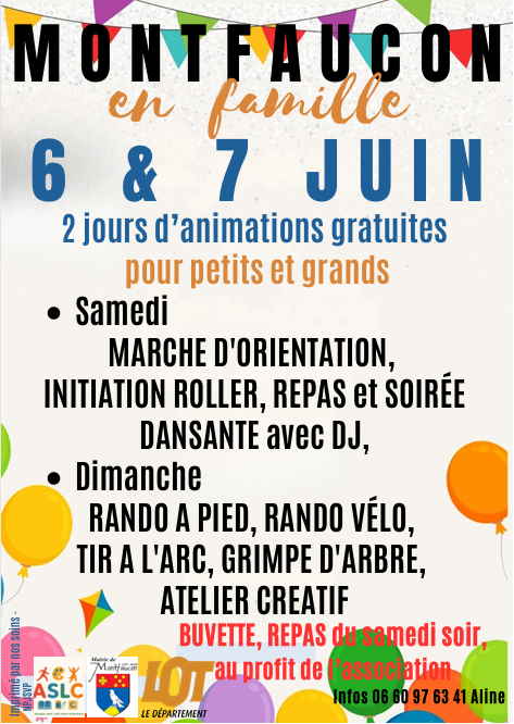 Week end en famille à Montfaucon Salle des Fêtes Montfaucon