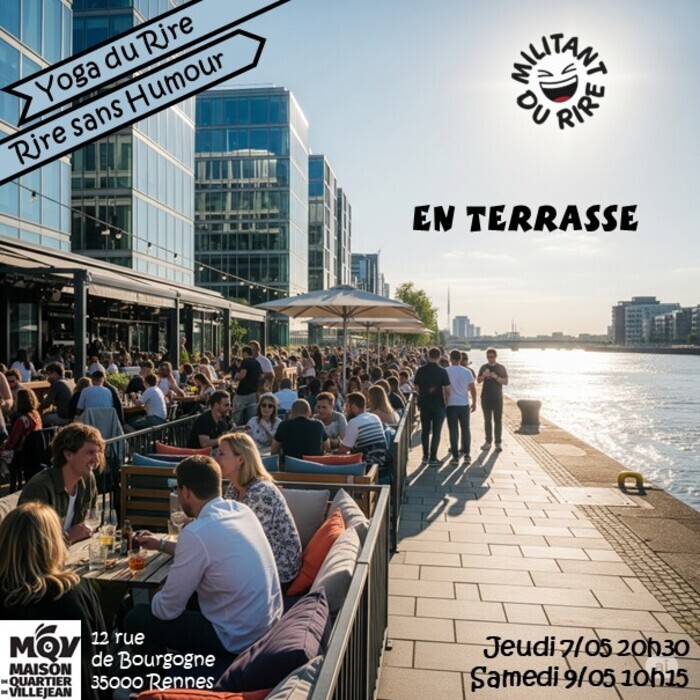Yoga du Rire : En terrasse Maison de Quartier de Villejean Rennes