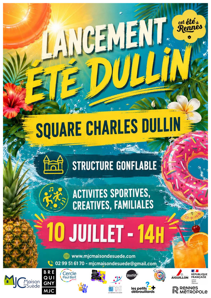☀️ LANCEMENT DE L’ÉTÉ DULLIN ! ☀️, Square charles dullin, Rennes
