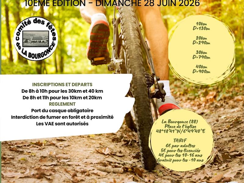 10ème Rando VTT des Jumeaux La Bourgonce