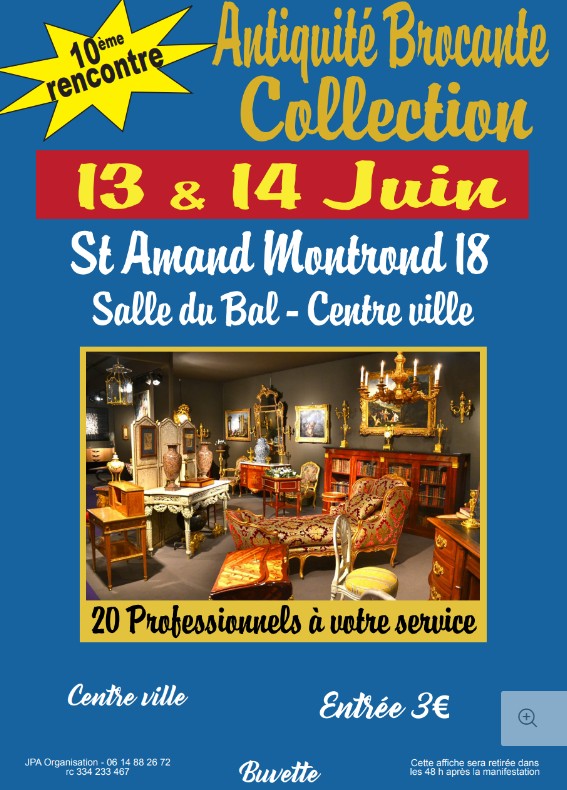 10ème rencontre Antiquités Brocante Collections Saint-Amand-Montrond