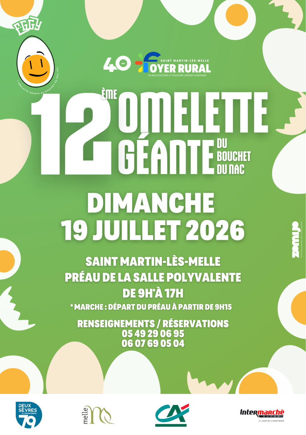 12e édition de l’Omelette Géante du Bouchet du Nac Melle