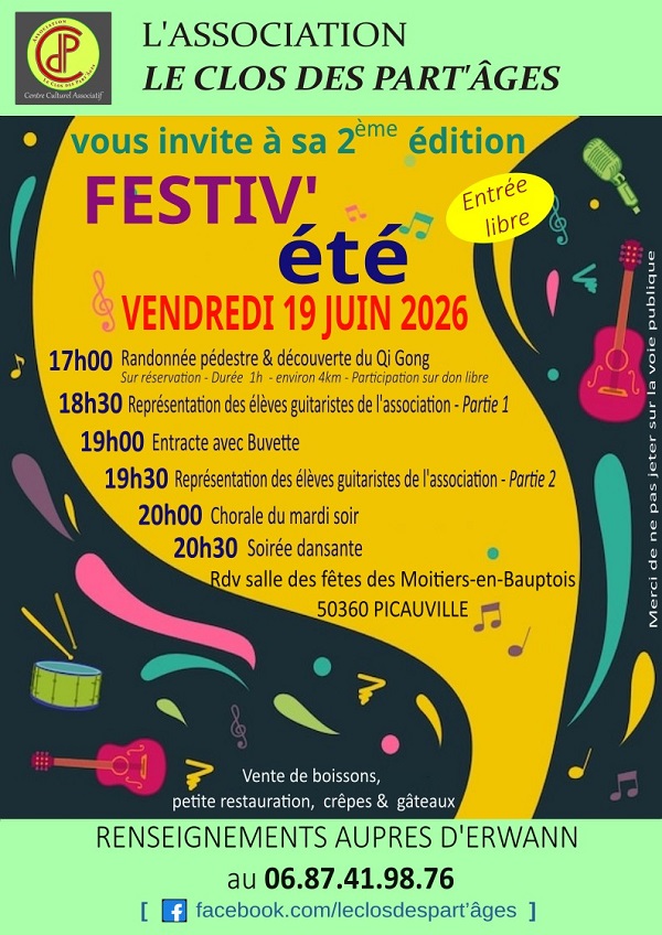 2e édition de Festiv’été Salle des fêtes Picauville