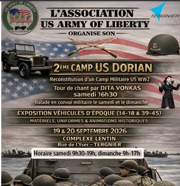 2ème camp militaire Dorian époque 14/18 et 39/45 Tergnier