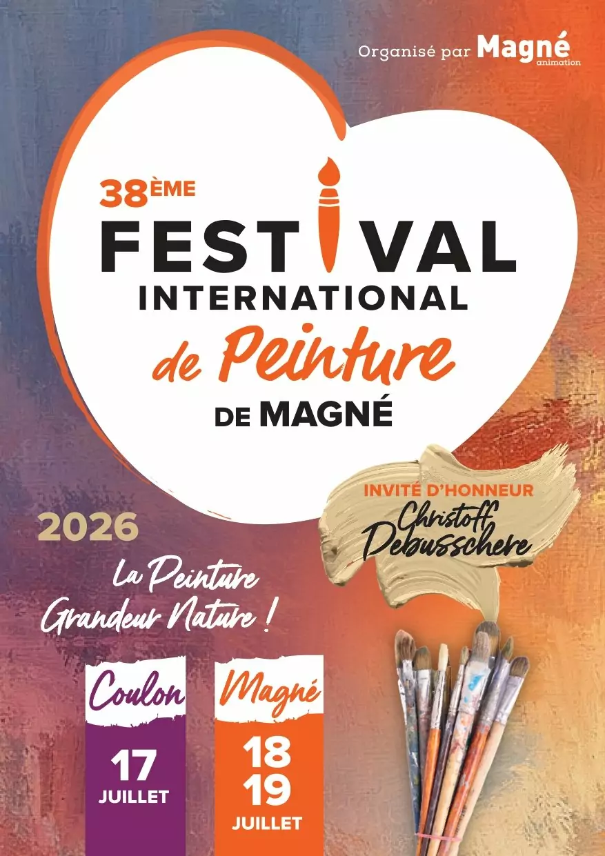 38ème édition du Festival International de peinture de Magné  Magné