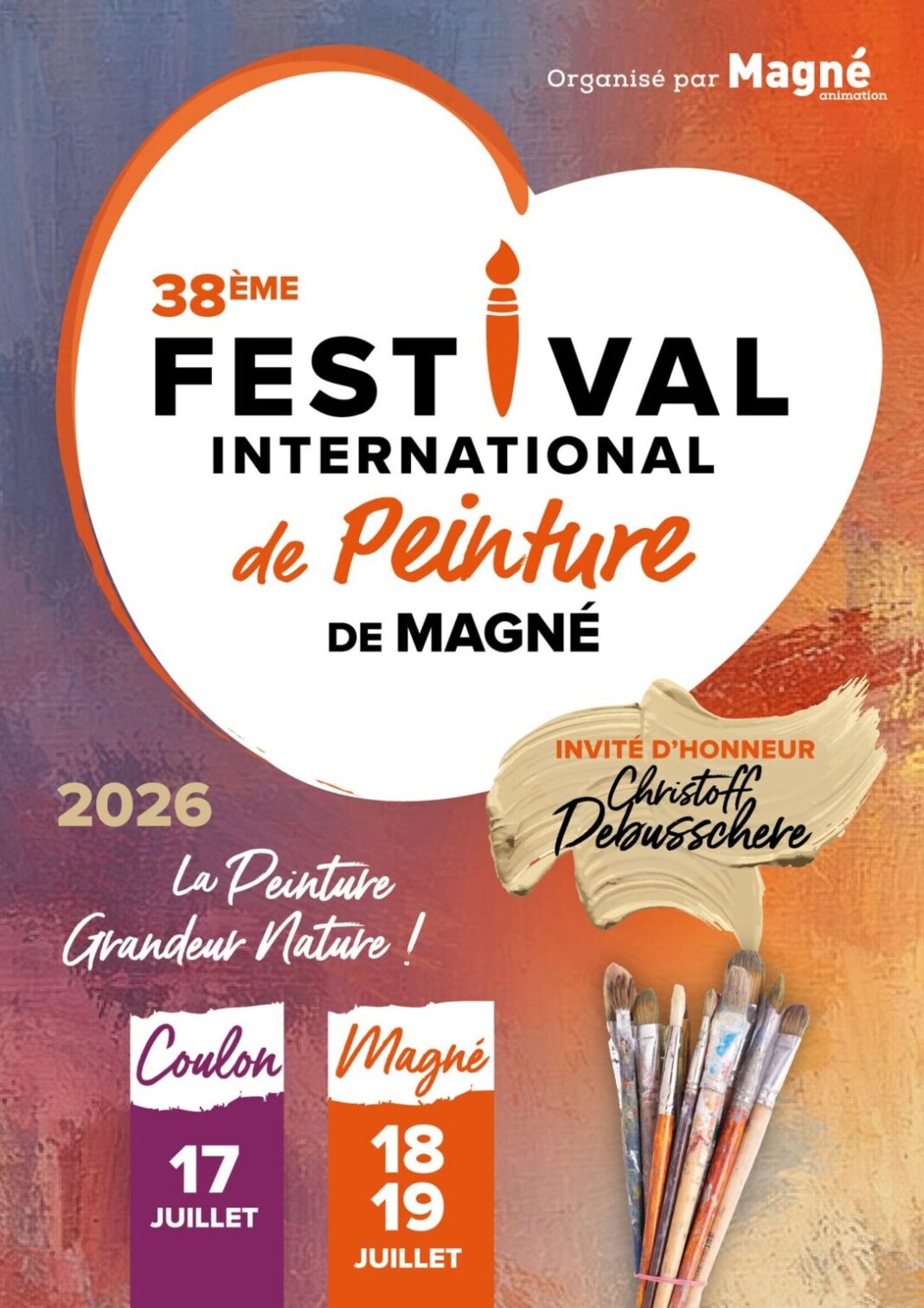38ème Festival international de peinture de Magné  Magné