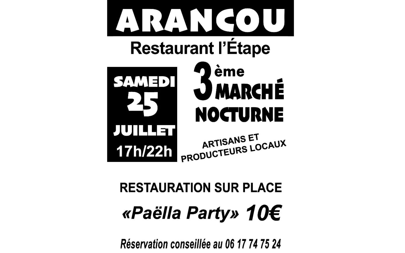 3eme marché nocturne  Arancou