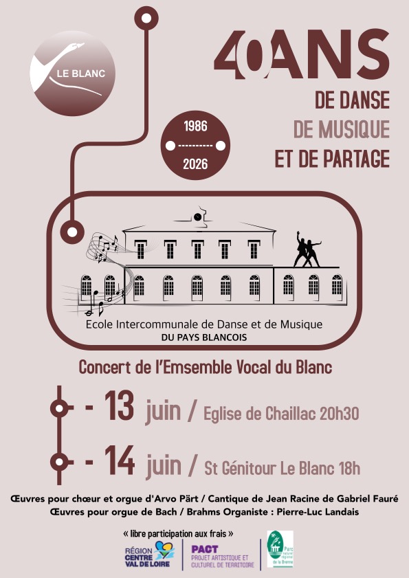 40 ans de l’EIDM du Blanc, concert de l’ensemble vocal Chaillac