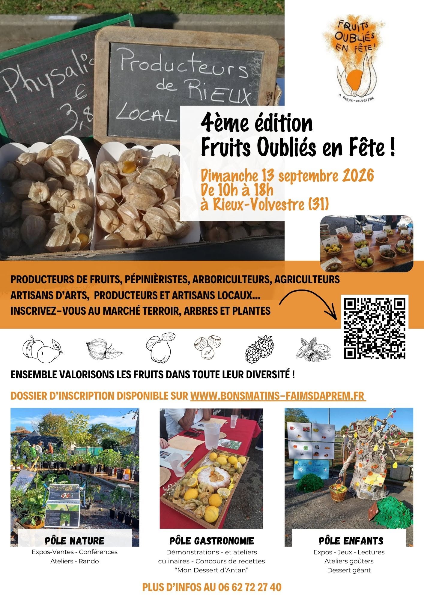 4ÈME ÉDITION DES FRUITS OUBLIÉS EN FÊTE PROMENADE DU PRÉAU Rieux-Volvestre 2026-09-13