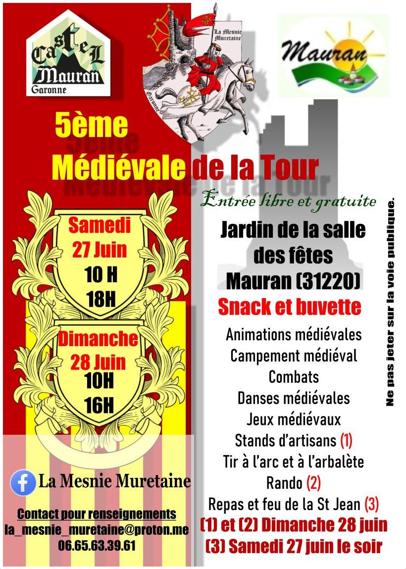 5E MÉDIÉVALES DE LA TOUR SALLE DES FETES Mauran