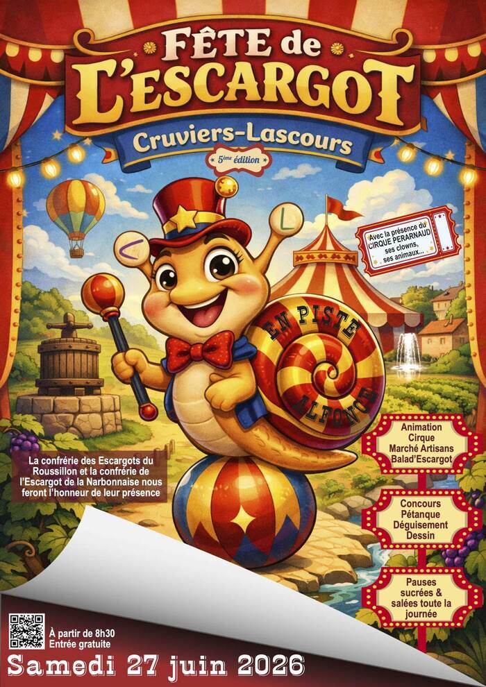 5ème Fête de l’Escargot Parc de l'ancien château Cruviers-Lascours