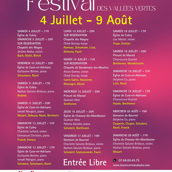 7ème festival des Vallées Vertes  Les Magny