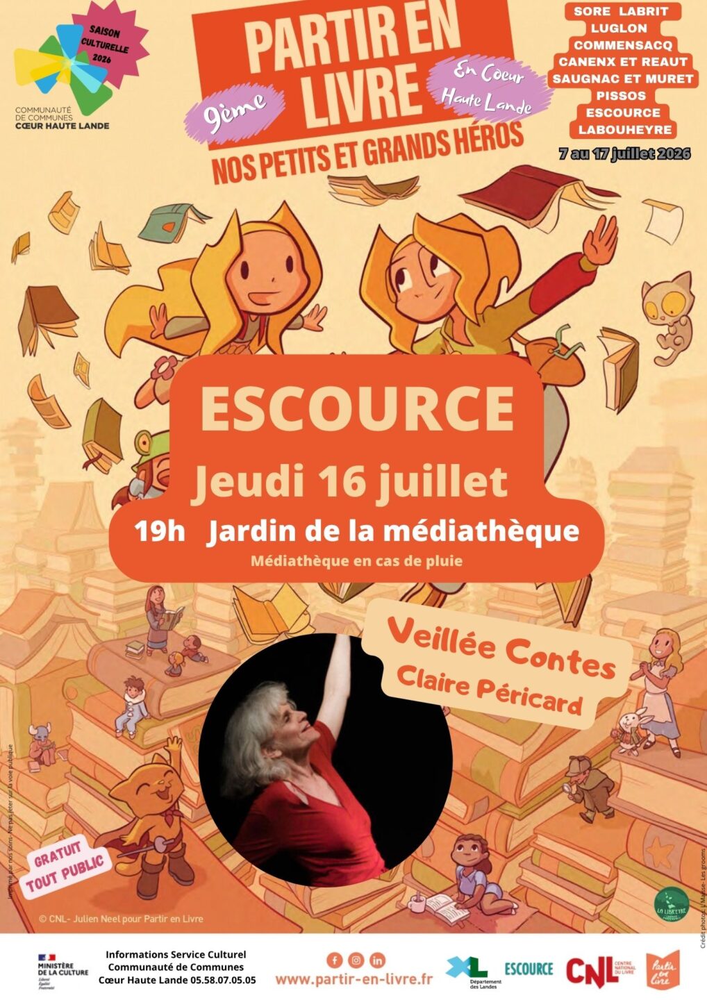 9ème Festival Partir en Livre en Coeur Haute Lande Escource
