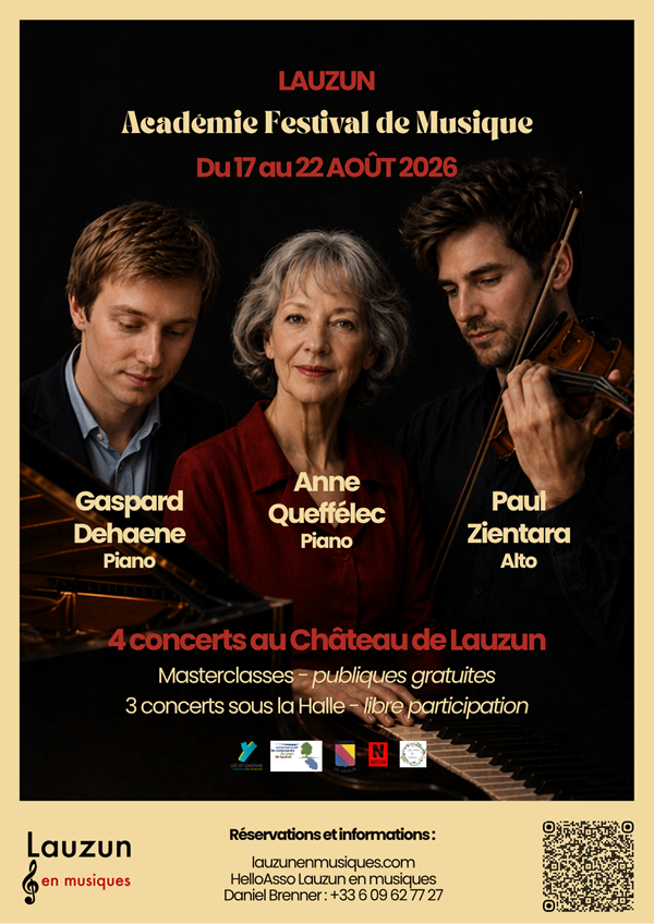 Académie Festival de musique Château de Lauzun Lauzun 2026-08-17