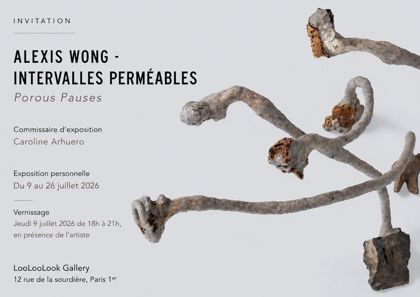 Exposition Intervalles perméables d&rsquo;Alexis Wong LOOLOOLOOK GALLERY Paris — LOOLOOLOOK GALLERY — Paris — 9 juillet 2026